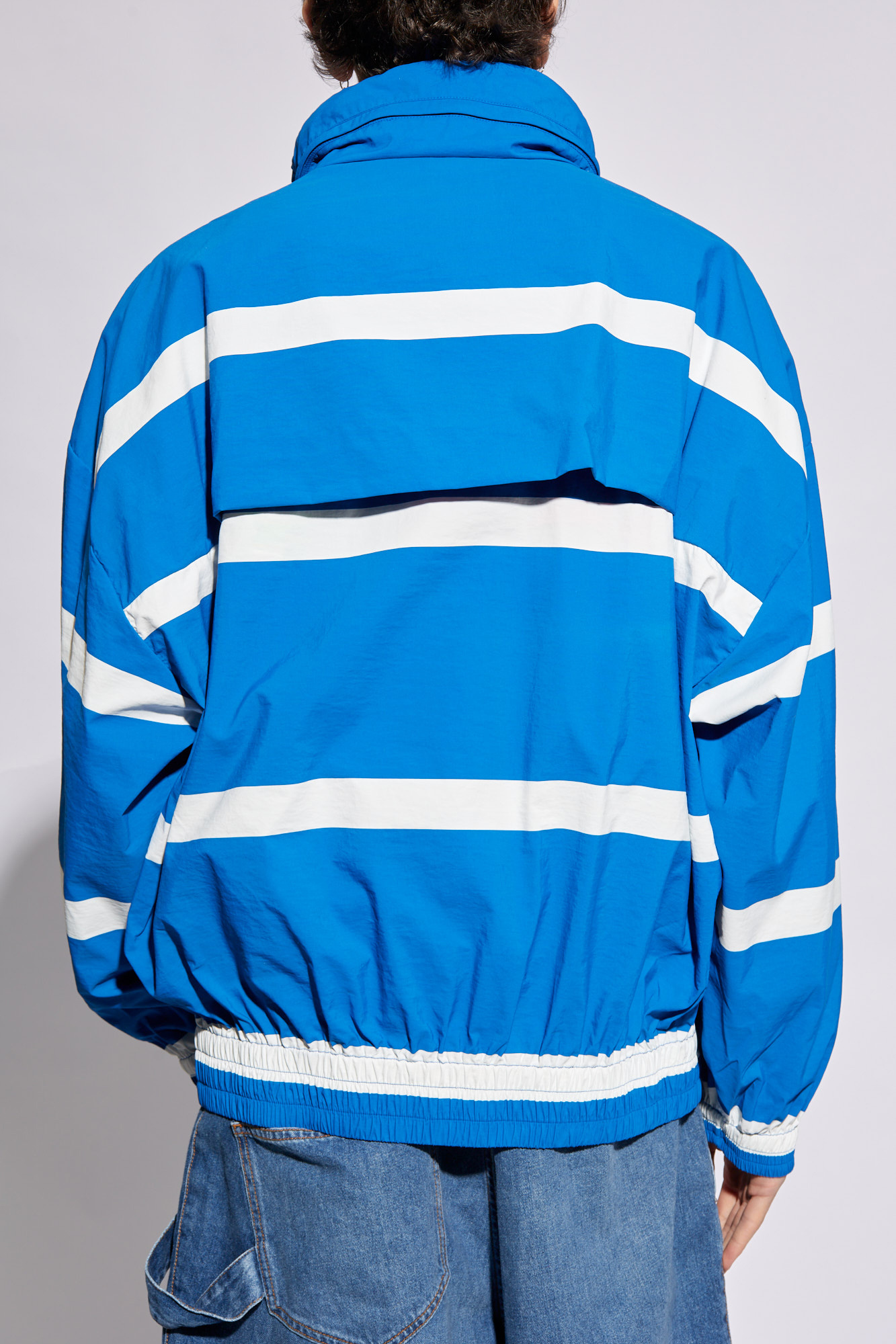 Blue Striped jacket JW Anderson Womens White Embroidered Sweater Biname fmedShops Switzerland